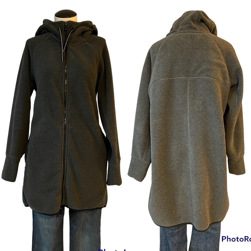 Calvin Klein Performance long fleece zip up hoodie jacket Size XL